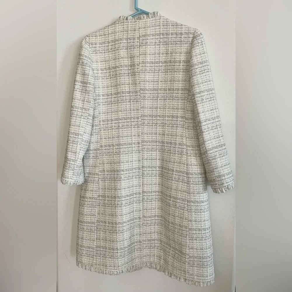 Kate Spade Sparkle Tweed Metallic Coat Size 6 - Picture 10 of 15